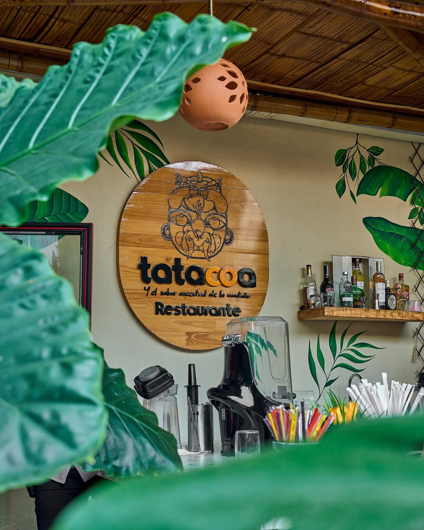 Barra Tatacoa con logo y vegetación