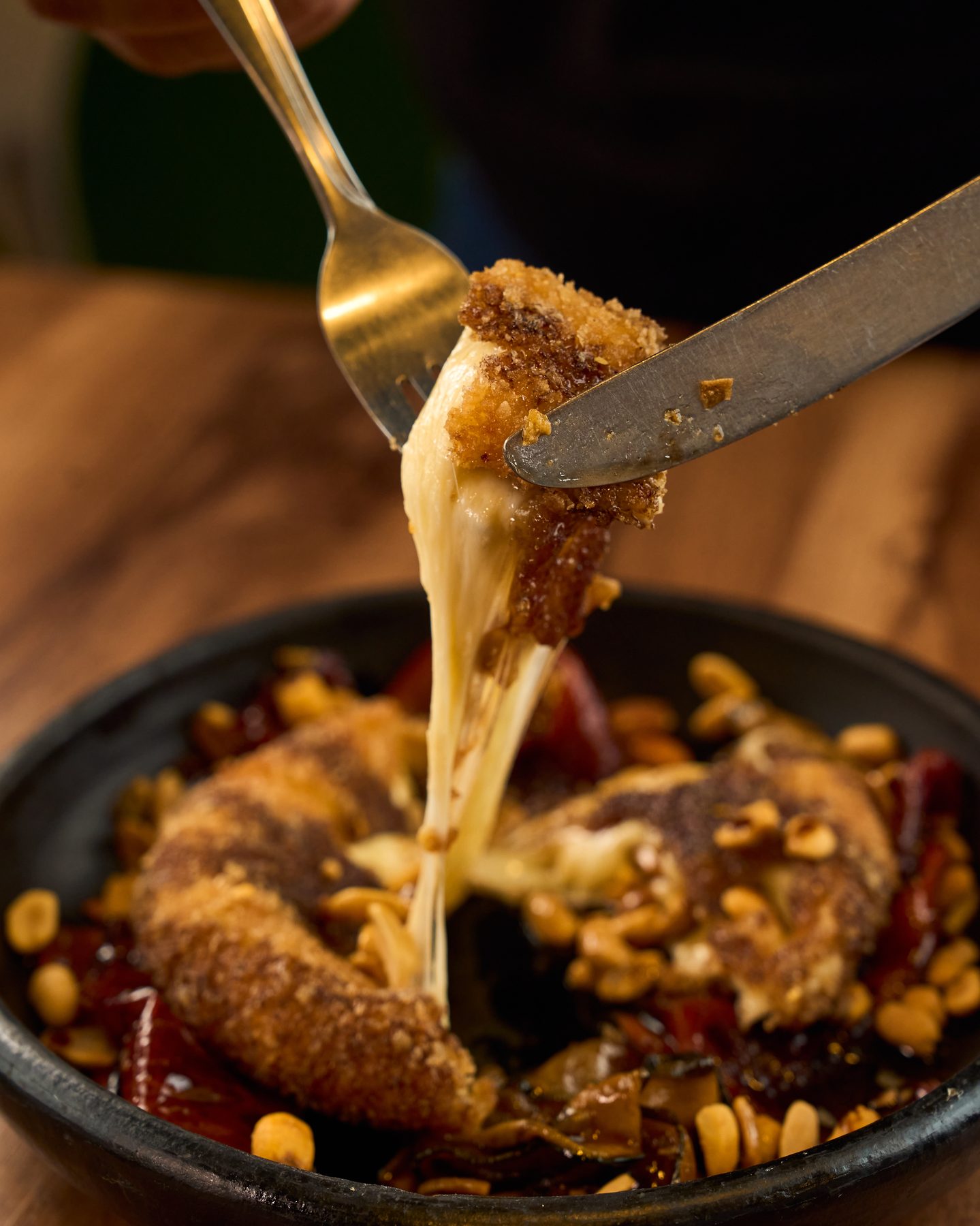 Quesillo Apanado en Panko